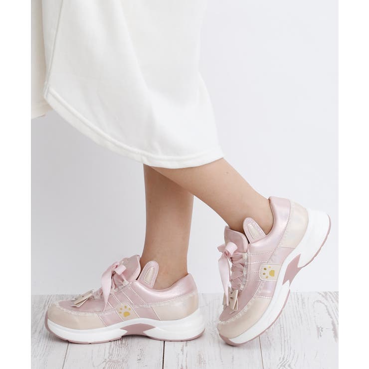 サテンリボン レースアップ スニーカー 品番 Ataw Attagirl アタガール のレディースファッション通販 Shoplist ショップリスト