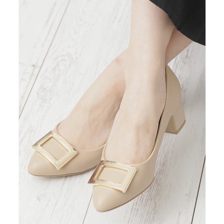 雨の日も活躍 撥水素材 4cm ローヒール チャンキーヒール パンプス 品番 Ataw Attagirl アタガール のレディースファッション通販 Shoplist ショップリスト