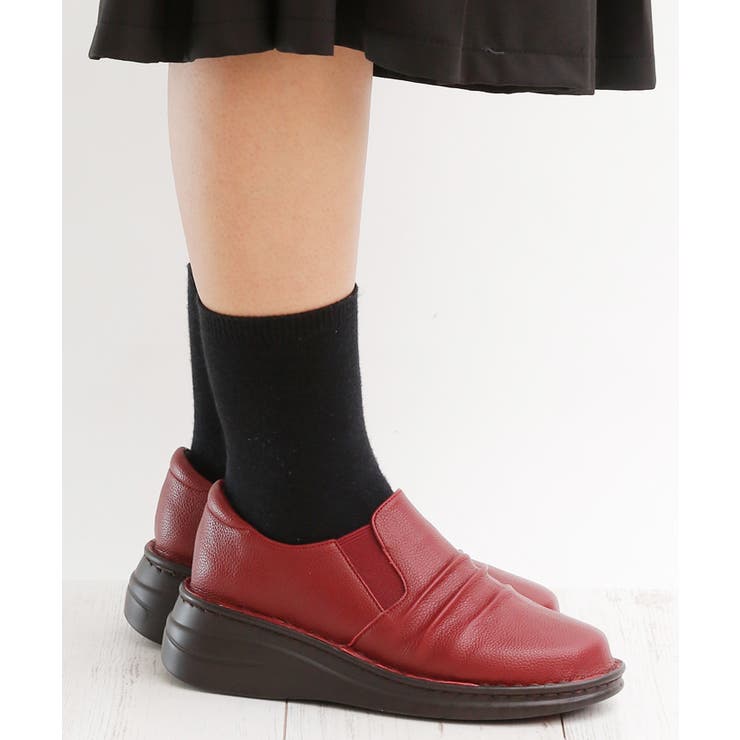 ワインスムース | らくらくクッション カジュアル コンフォート シューズ | attagirl 