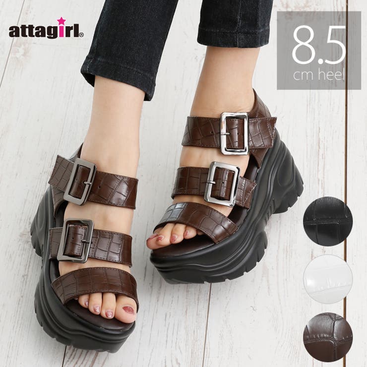 8 5cmヒール 厚底スニーカーソールベルトサンダル 品番 Ataw Attagirl アタガール のレディースファッション通販 Shoplist ショップリスト
