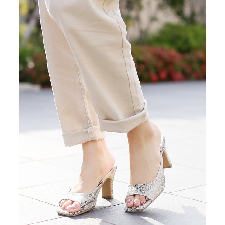 7 5cm ハイヒール スクエアトゥ ミュール サンダル 品番 Ataw Attagirl アタガール のレディースファッション通販 Shoplist ショップリスト