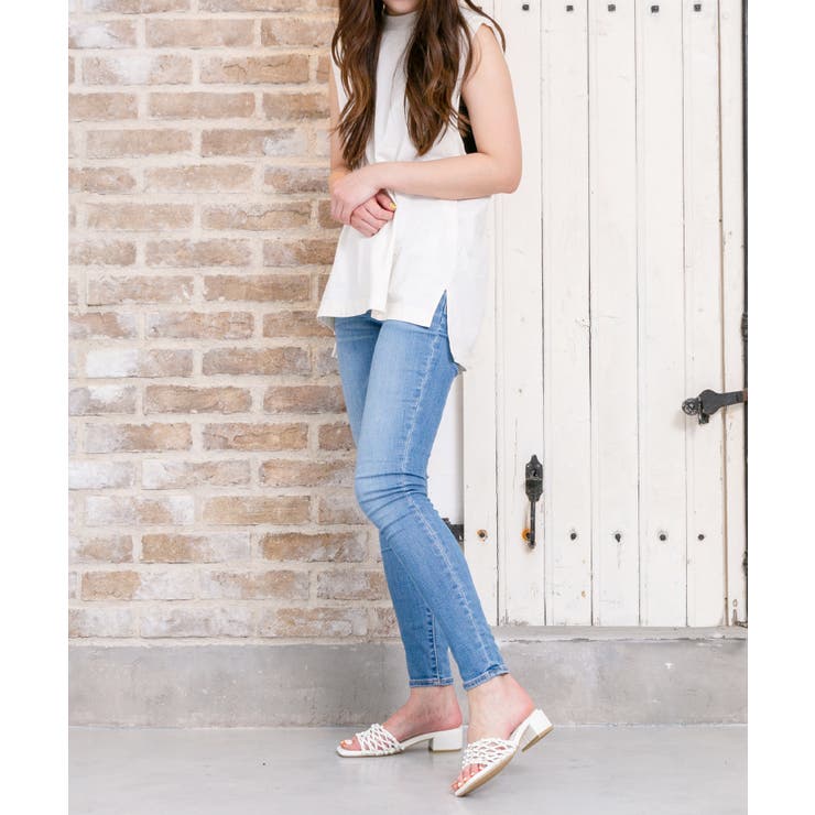 4cmヒール編みメッシュミュールサンダル | attagirl  | 詳細画像11 