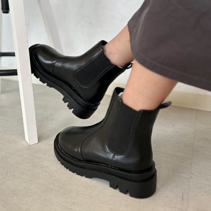 トラックソールチェルシーブーツ | attagirl  | 詳細画像33 