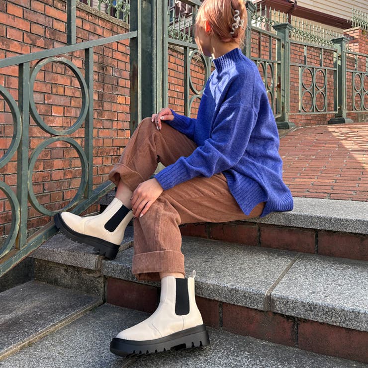 トラックソールチェルシーブーツ | attagirl  | 詳細画像47 