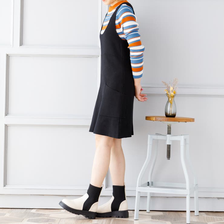 トラックソールニットブーツ | attagirl  | 詳細画像27 