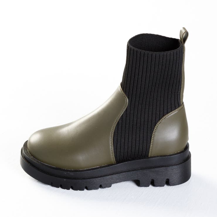 トラックソールニットブーツ | attagirl  | 詳細画像4 