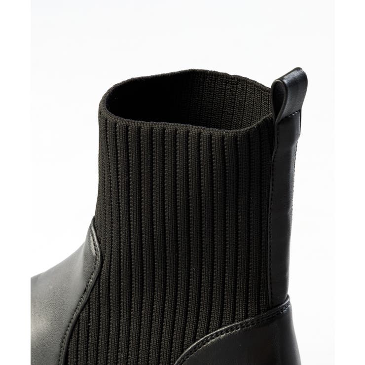 トラックソールニットブーツ | attagirl  | 詳細画像5 