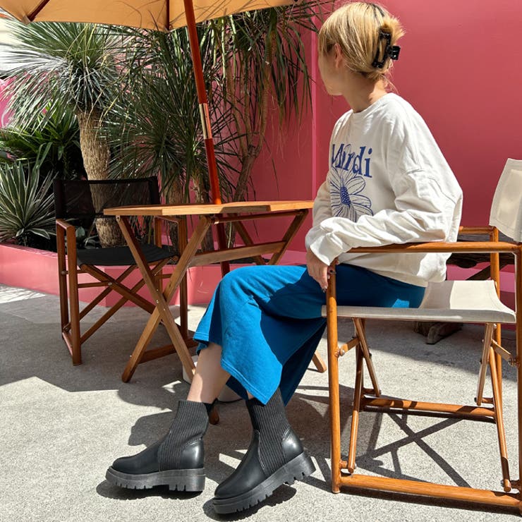 トラックソールニットブーツ | attagirl  | 詳細画像53 