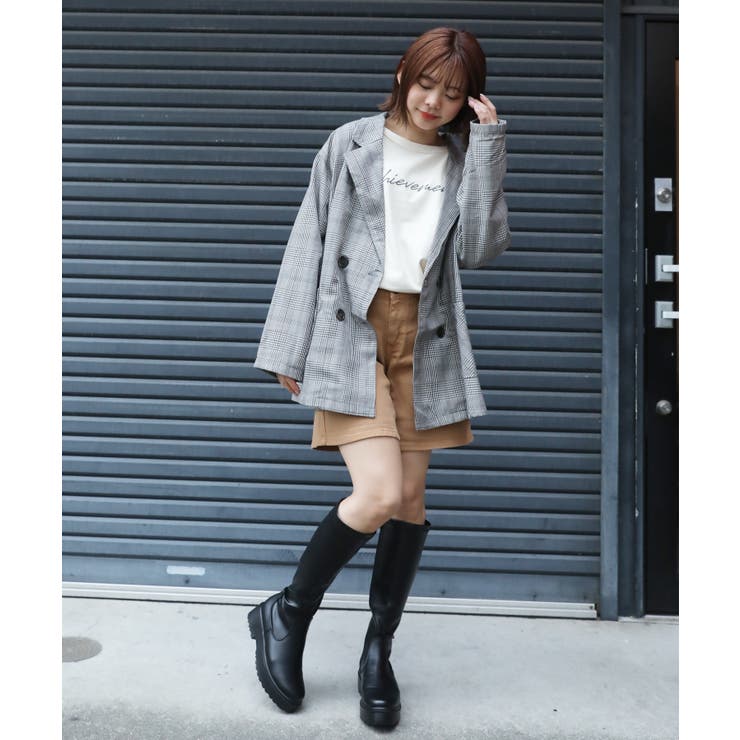 4.5cmヒール 厚底トラックソールロングブーツ | attagirl  | 詳細画像8 