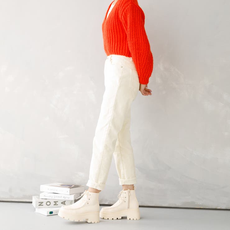 厚底レースアップモカシンブーツ[品番：ATAW0001258]｜attagirl