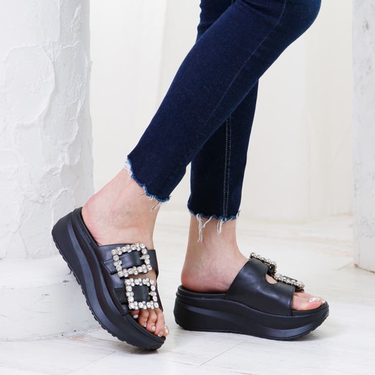 ビジューダブルベルトサンダル | attagirl  | 詳細画像9 