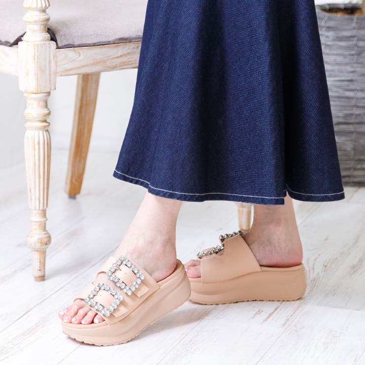 ビジューダブルベルトサンダル | attagirl  | 詳細画像18 