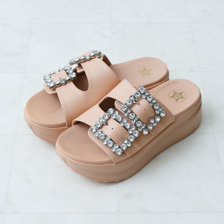 ビジューダブルベルトサンダル | attagirl  | 詳細画像4 