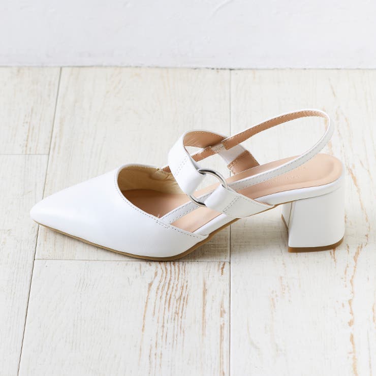 ポインテッドトゥバックストラップミュールパンプス | attagirl  | 詳細画像3 