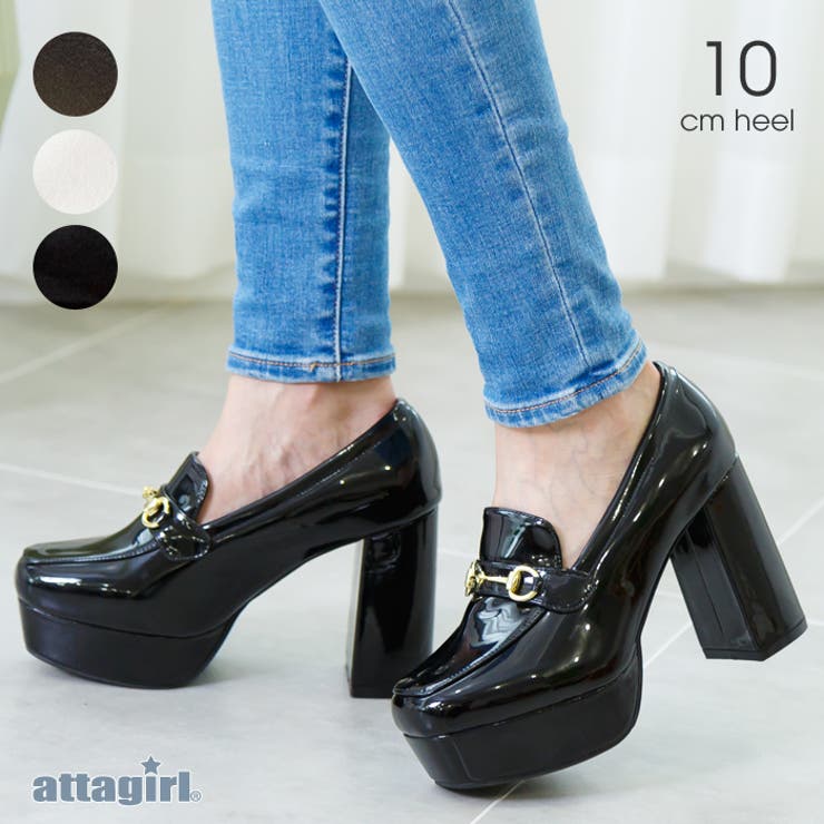 10.5cmヒールビットローファー[品番：ATAW0000922]｜attagirl