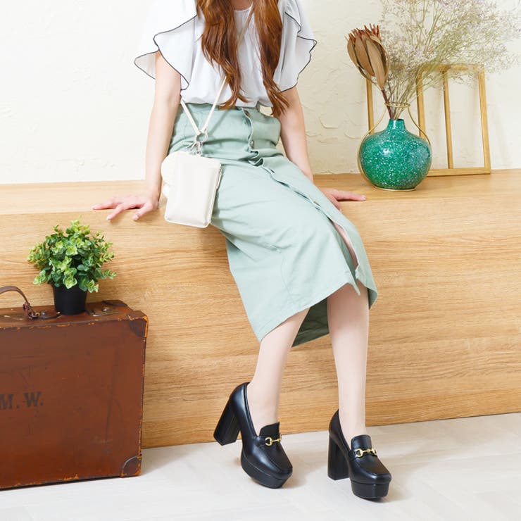 10.5cmヒールビットローファー[品番：ATAW0000922]｜attagirl