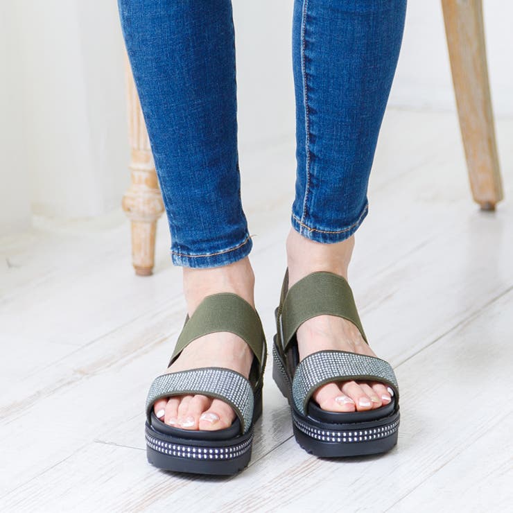 軽量ラインストーンサンダル | attagirl  | 詳細画像18 