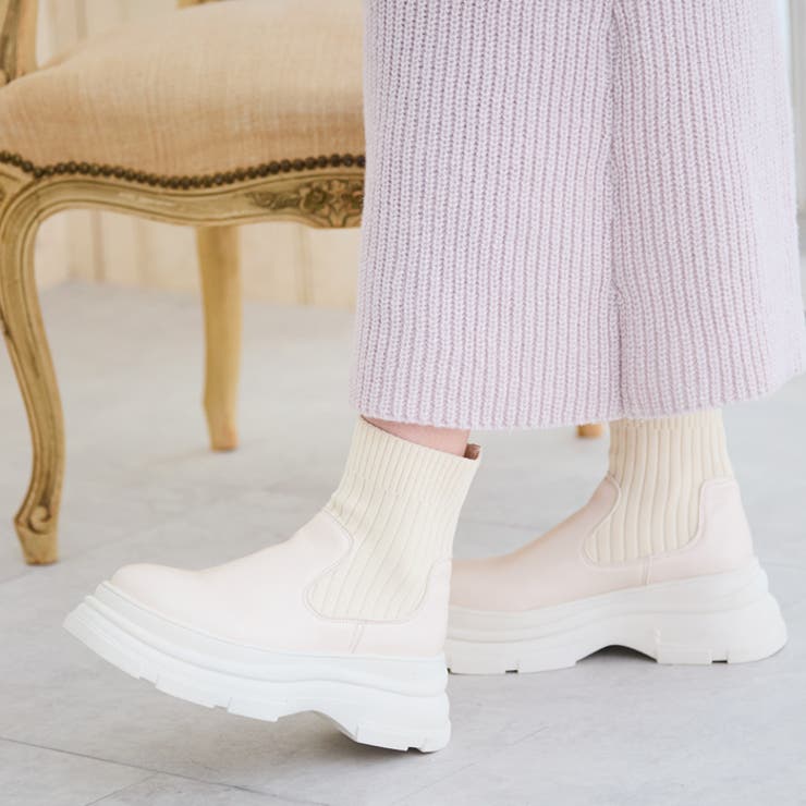 トラックソールニットブーツ | attagirl  | 詳細画像12 