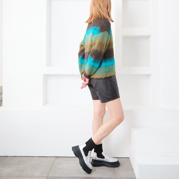 トラックソールニットブーツ | attagirl  | 詳細画像30 