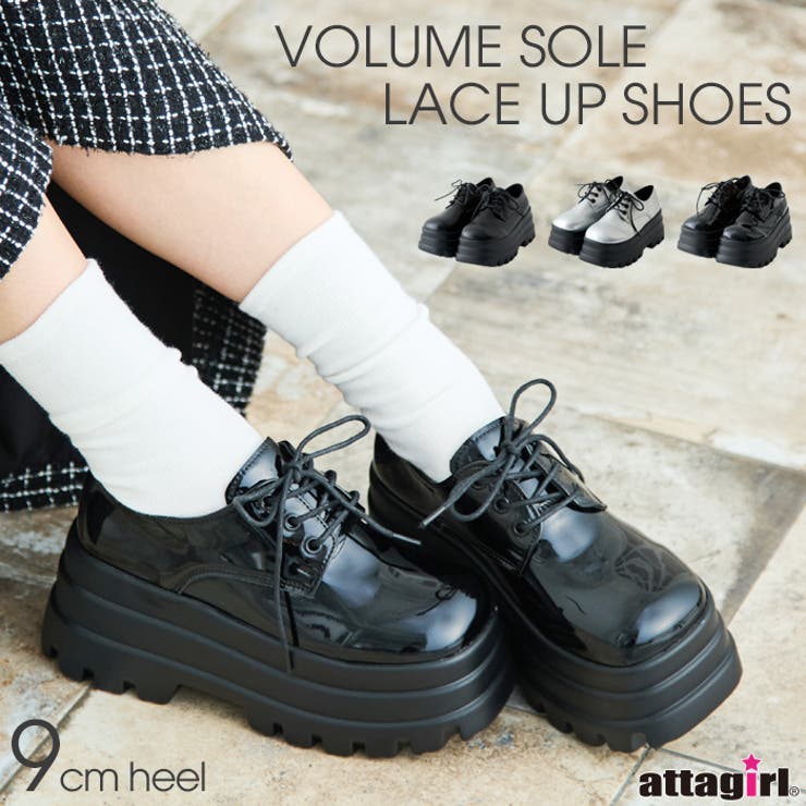 厚底レースアップシューズ[品番：ATAW0001314]｜attagirl