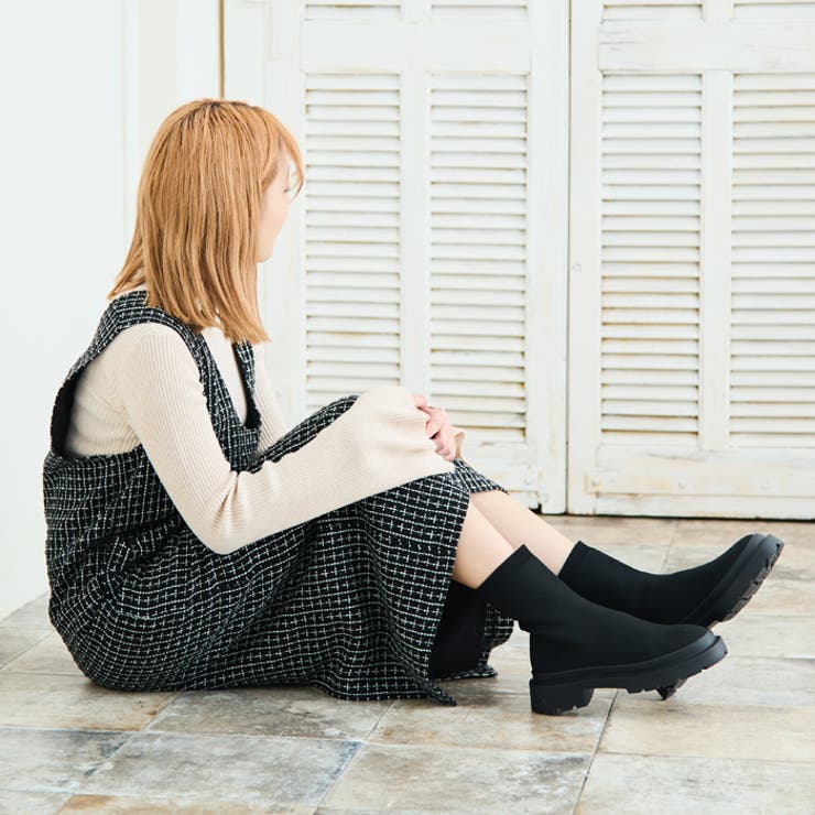 PEARLY GATES /アルチビオ　カシミヤセーター・黒スカート・靴下セット PEARLY GATES /アルチビオ カシミヤセーター・黒スカート・靴下