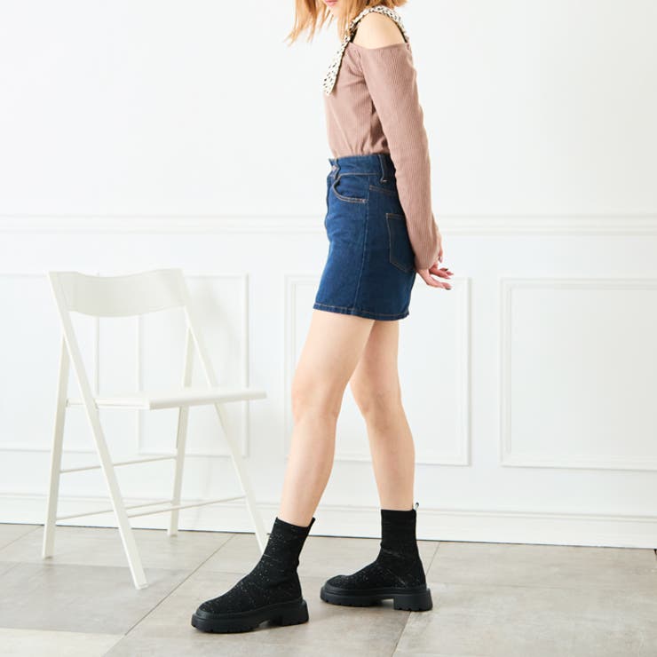 ストレッチニットソックスブーツ | attagirl  | 詳細画像38 