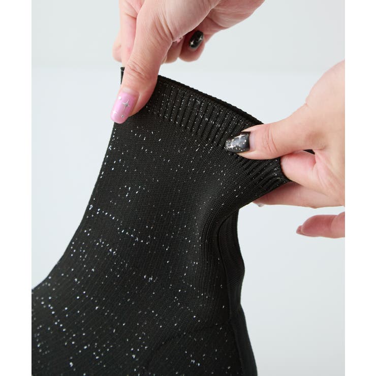 ストレッチニットソックスブーツ | attagirl  | 詳細画像6 