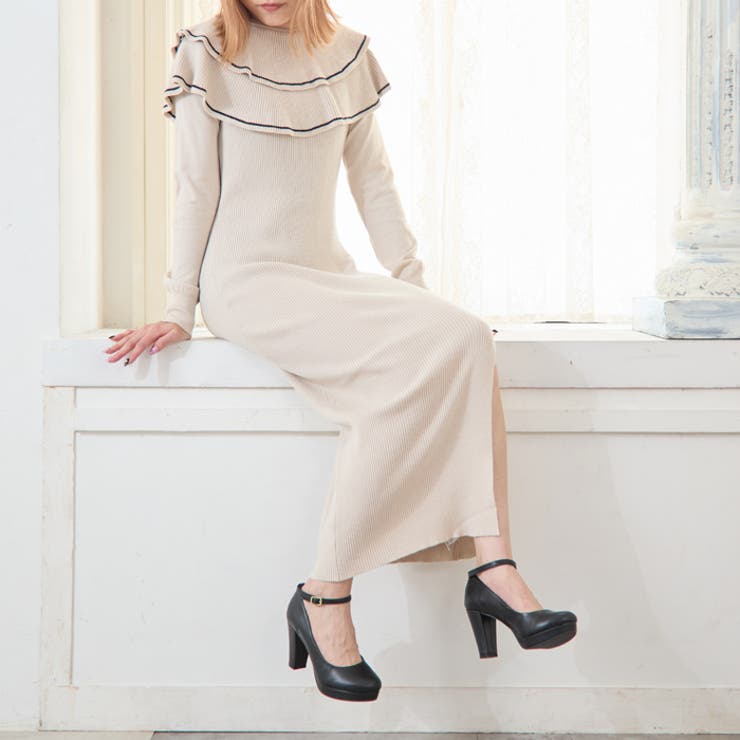 9cmチャンキーヒールラウンドトゥストラップパンプス | attagirl  | 詳細画像31 