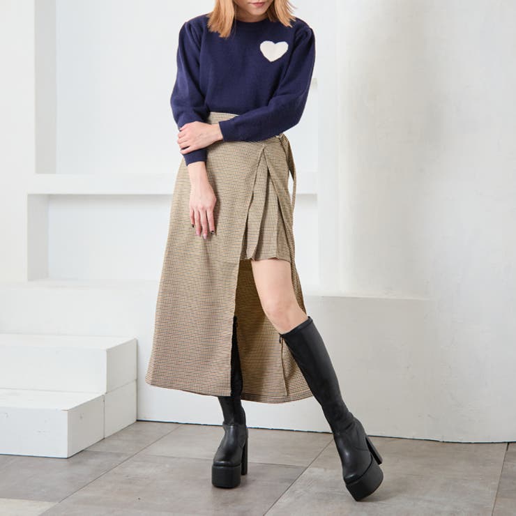 11cmヒール 厚底プラットフォームロングブーツ[品番