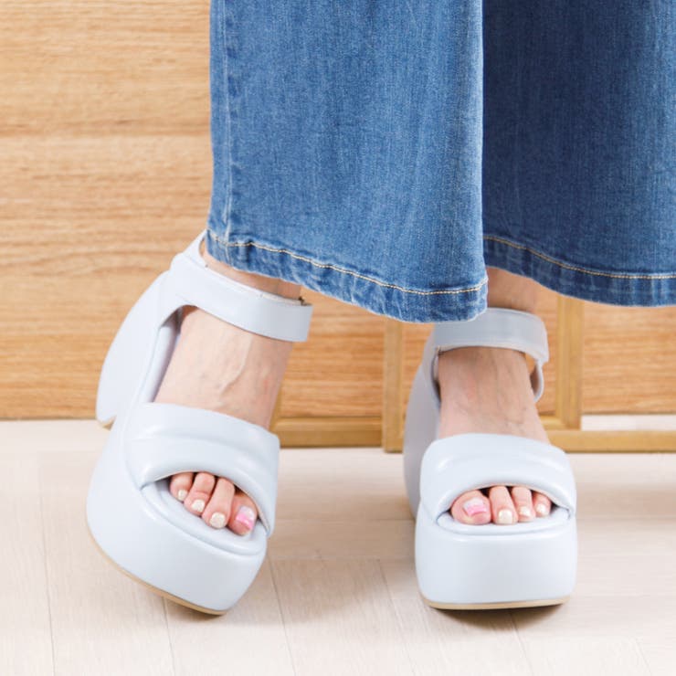 厚底パデットサンダル[品番：ATAW0001284]｜attagirl