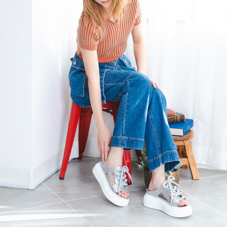 スニーカーソールレースアップサンダル | attagirl  | 詳細画像35 