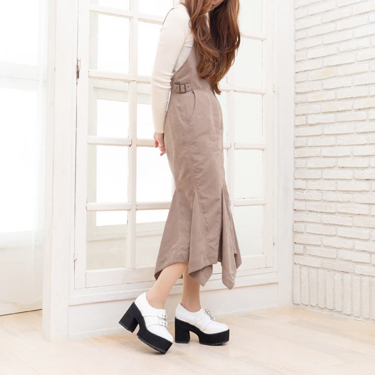 10cmヒール 厚底プラットフォームビジューベルトブーティー | attagirl  | 詳細画像42 