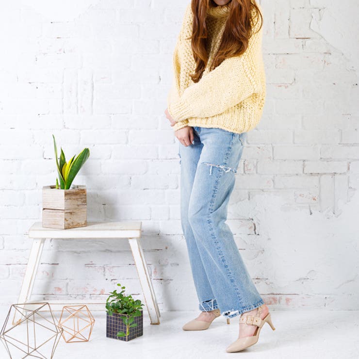 6cmヒールスリングバックスタッズパンプス | attagirl  | 詳細画像35 