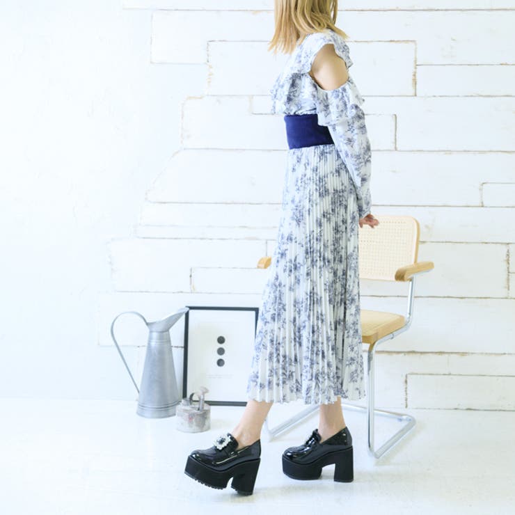 厚底ビジューバックルローファー | attagirl  | 詳細画像13 