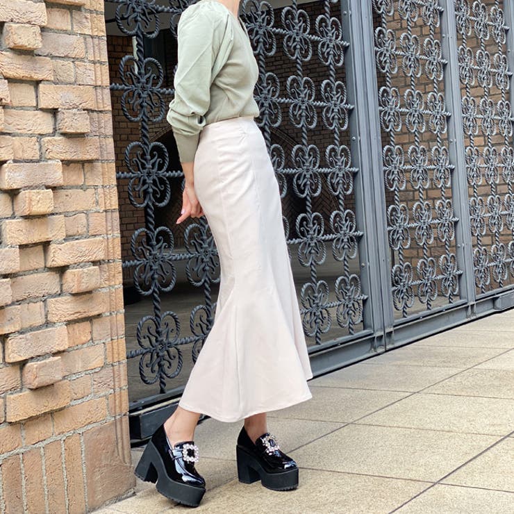 厚底ビジューバックルローファー | attagirl  | 詳細画像44 