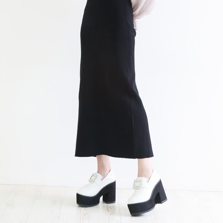 厚底ビジューバックルローファー | attagirl  | 詳細画像65 