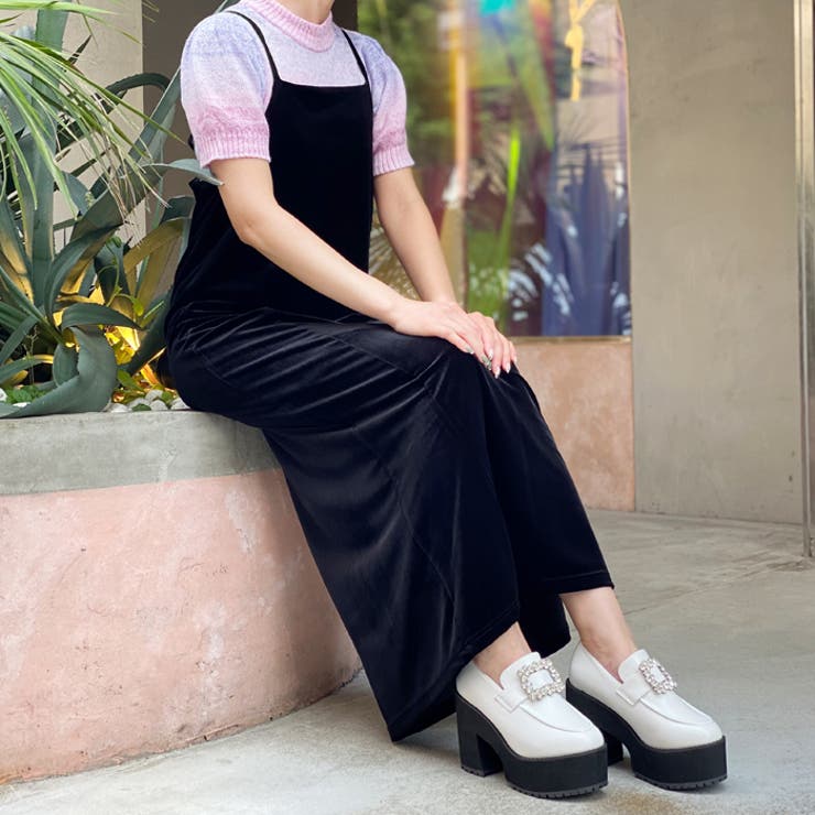 厚底ビジューバックルローファー | attagirl  | 詳細画像78 