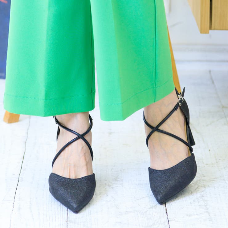 セパレートクロスストラップパンプス[品番：ATAW0001276