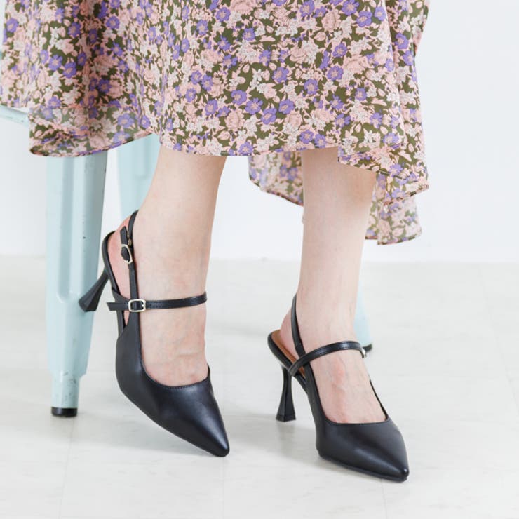 バックベルトフレアヒールパンプス | attagirl  | 詳細画像13 