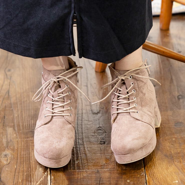 レースアップベルトショートブーツ[品番：ATAW0001244]｜attagirl