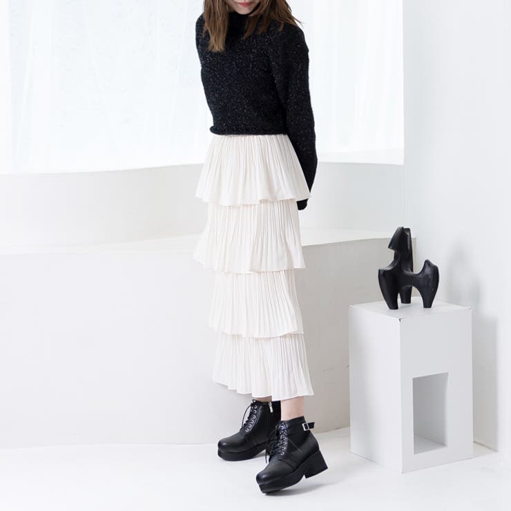 レースアップベルトショートブーツ | attagirl  | 詳細画像17 