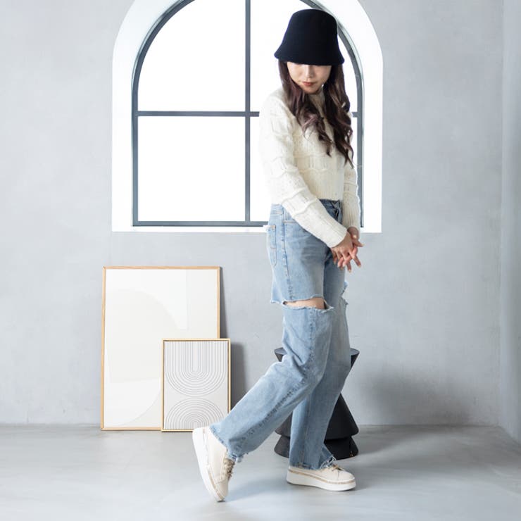 厚底ラインストーンスニーカー | attagirl  | 詳細画像30 