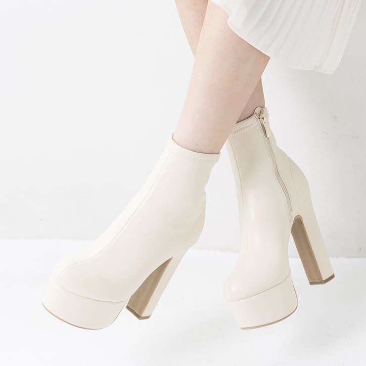 13.5cmハイヒール ストレッチショートブーツ | attagirl  | 詳細画像16 