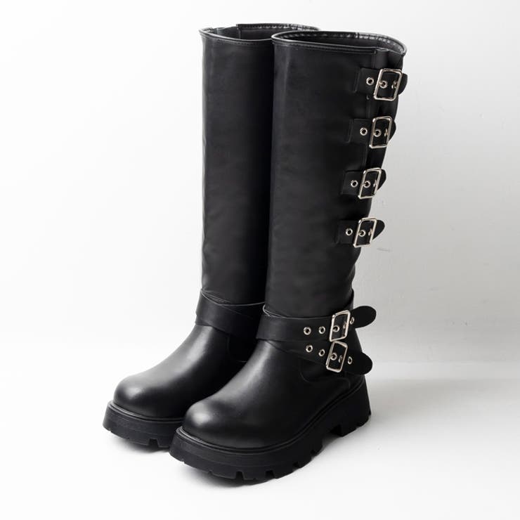 tricot COMME des GARCONS ベルトデザインバイカーブーツ ベルトデザインバイカーブーツ[品番：ATAW0001388]｜attagirl