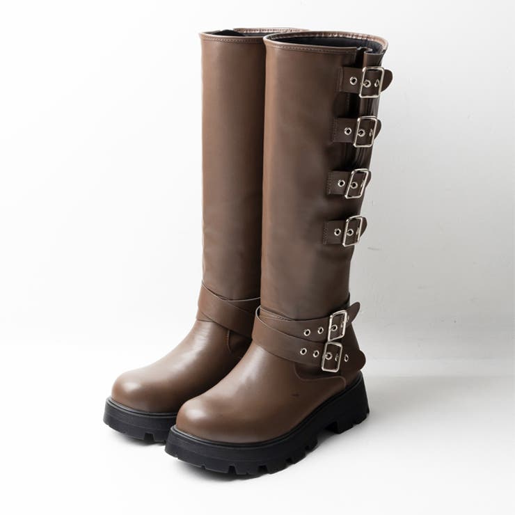 ベルトデザインバイカーブーツ[品番：ATAW0001388]｜attagirl