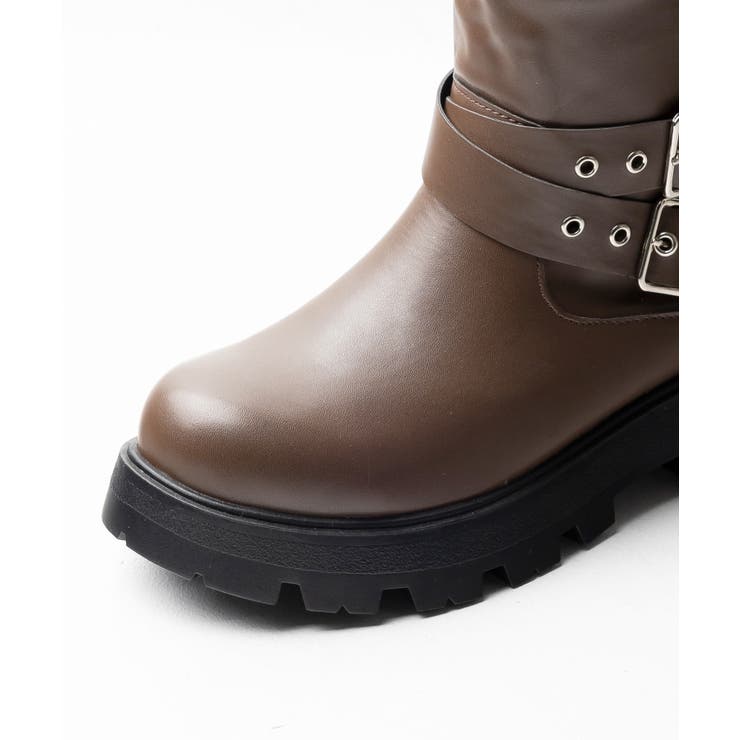 ベルトデザインバイカーブーツ[品番：ATAW0001388]｜attagirl