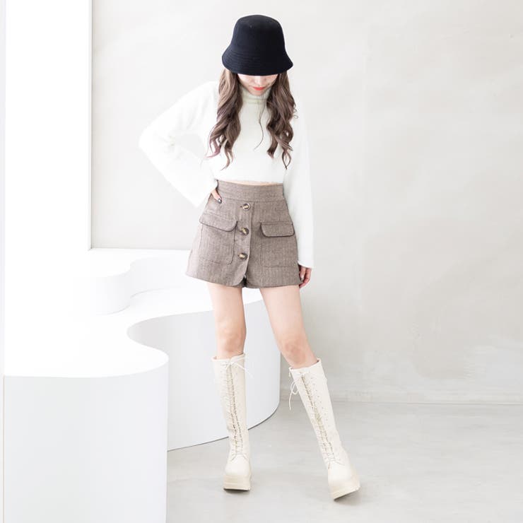 厚底ソールレースアップロングブーツ | attagirl  | 詳細画像29 