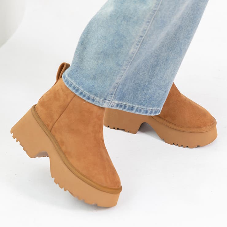 厚底ヒールムートンブーツ | attagirl  | 詳細画像14 