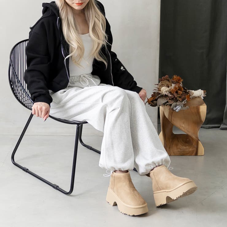 厚底ヒールムートンブーツ | attagirl  | 詳細画像32 