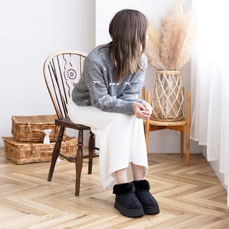 厚底ムートンスリッポン | attagirl  | 詳細画像23 